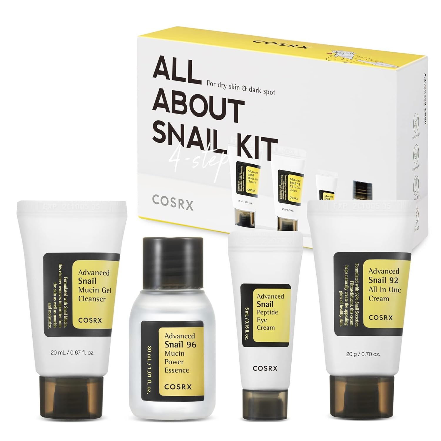 Exploring the COSRX All About Snail Mucin Korean Skin Care Set: A Rejuvenating Travel Essential