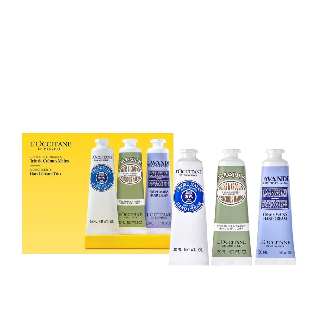 L’Occitane Hand Cream Classics 3-Piece Gift Set: An Essential Trio for Nourished Hands and Cuticles
