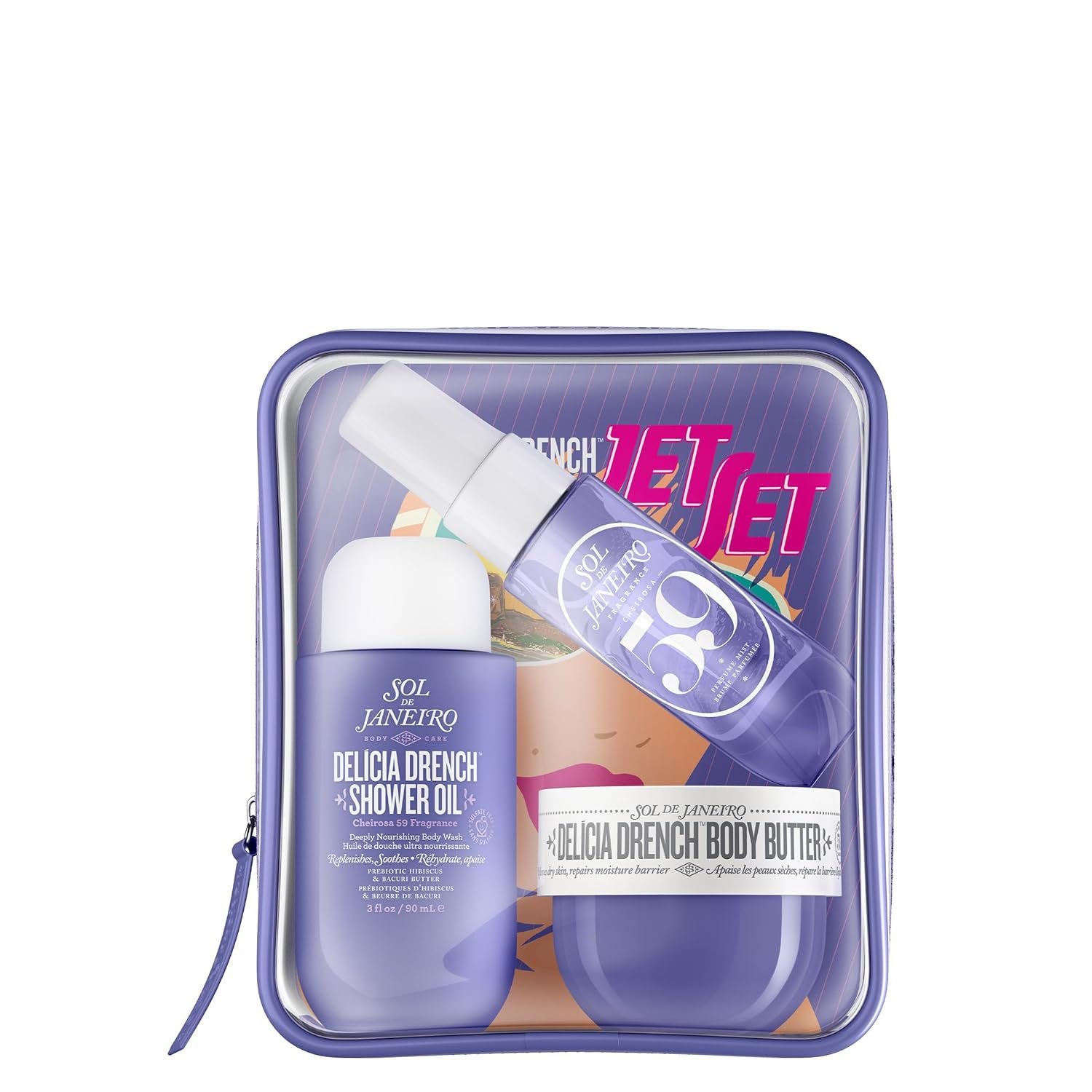 SOL DE JANEIRO Jet Set Travel Shower Kit: A Luxurious Essentials Set for On-the-Go Care