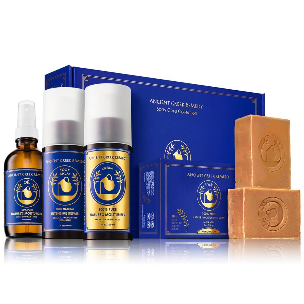 Ancient Greek Remedy Organic Spa Gift Set: A Luxurious Lavender-Scented Skincare Experience