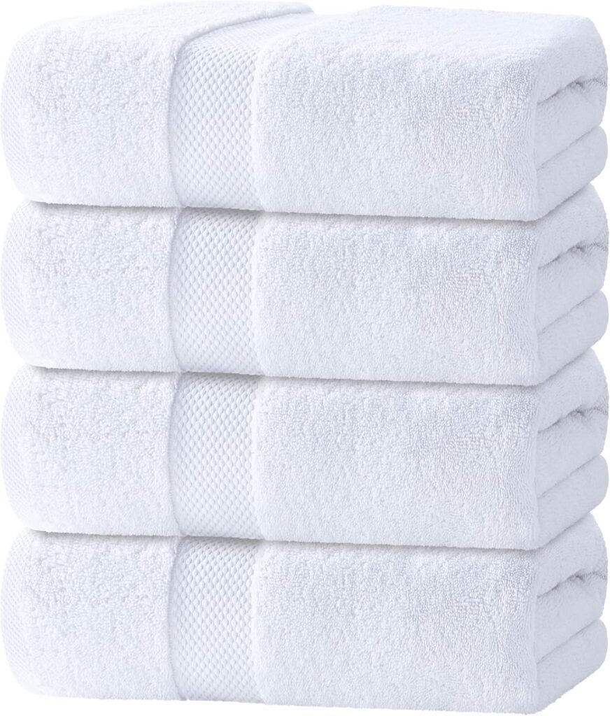 In-Depth Review of White Classic Luxury Bath Towels: Turkish Cotton Softness and Absorbency for a Spa-Like Experience