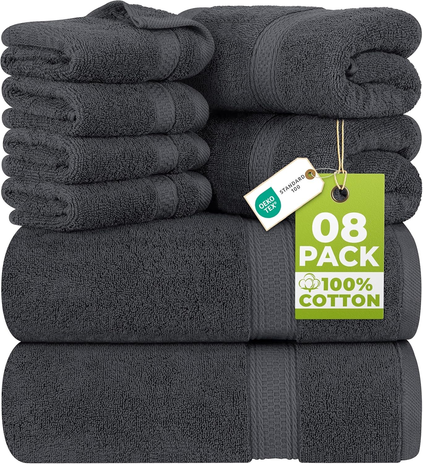 Utopia Towels 8 Piece Luxury Towel Set Review: Plush, Super Absorbent & Quick-Drying Cotton Bath Essentials