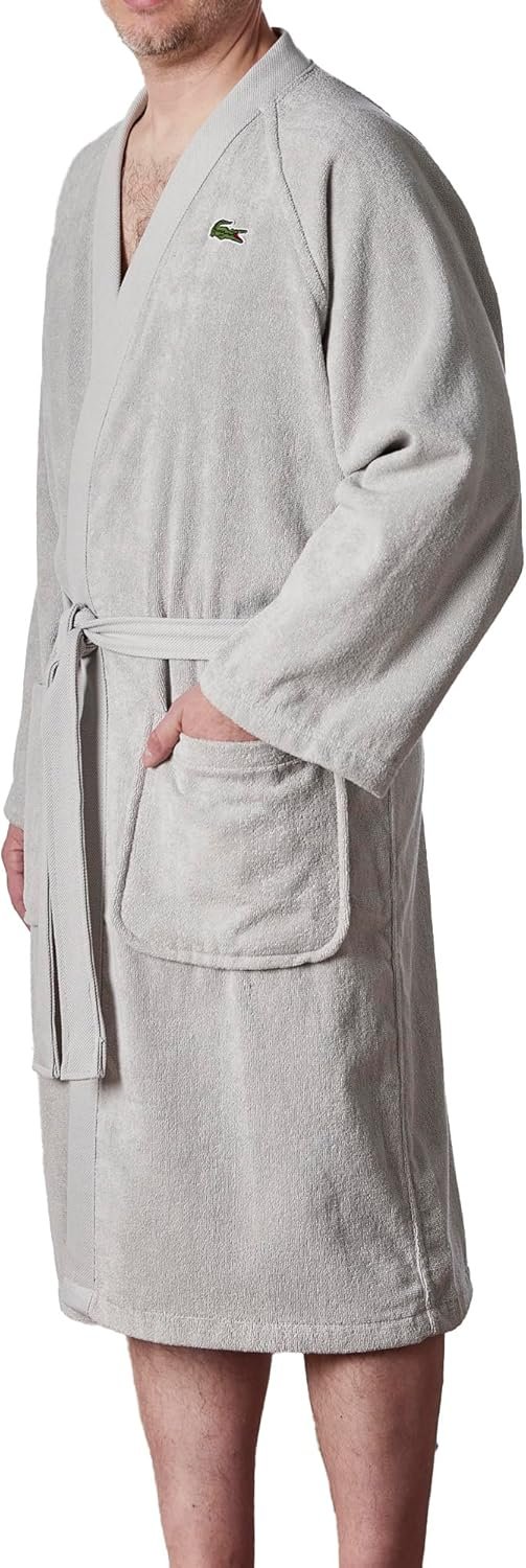 Lacoste Classic Pique Bath Robe: A Review of Comfort and Functionality in Luxury Cotton Terry
