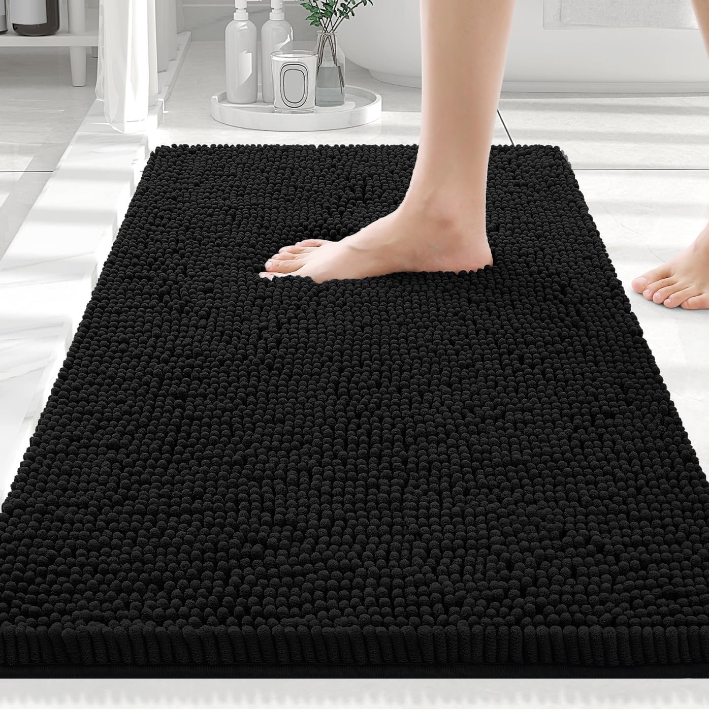 Smiry Luxury Chenille Bathroom Rugs: A Review of Comfort and Style in Home Decor