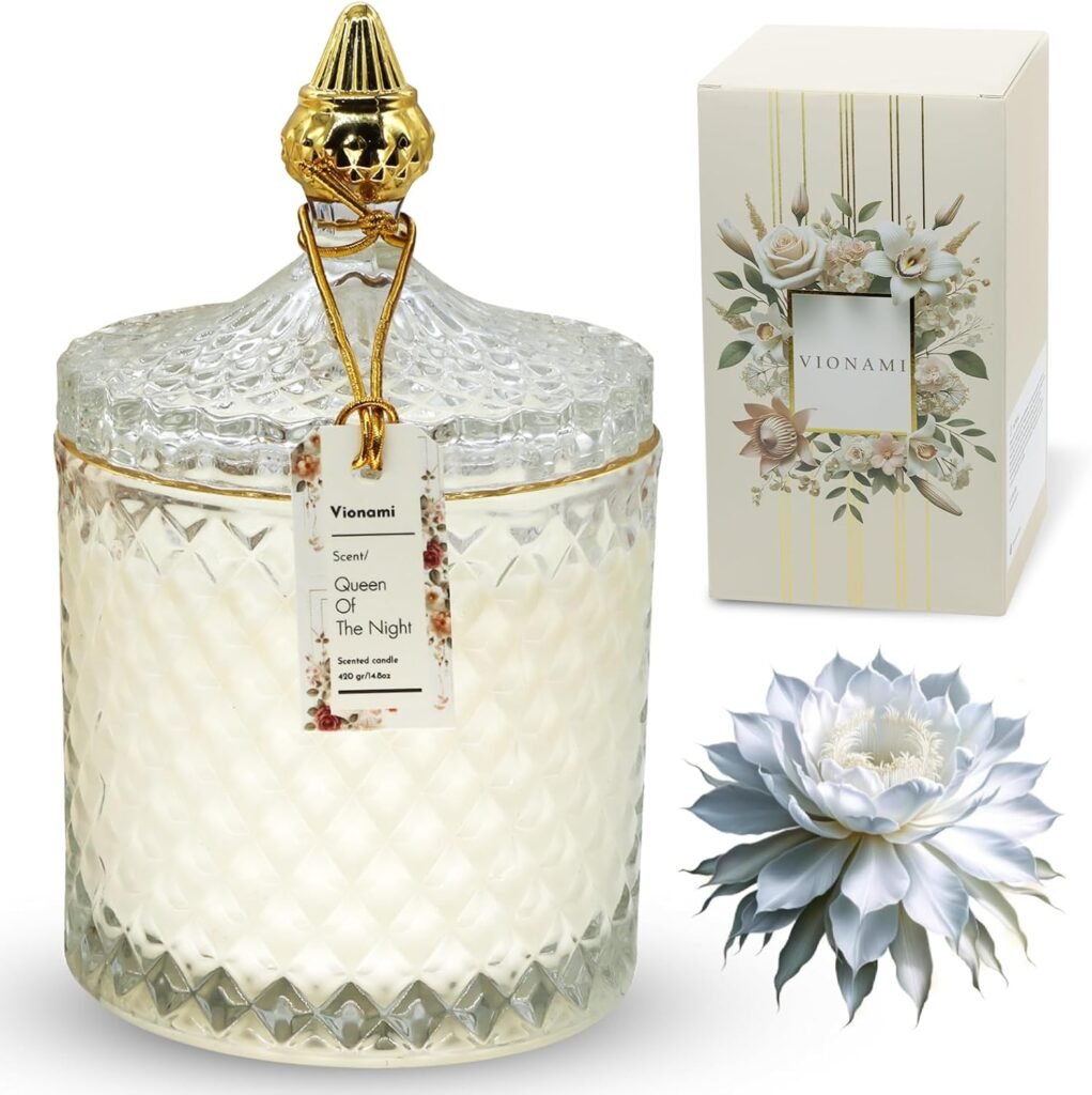 VIONAMI Luxury Scented Candle Gift Review: Indulge in the Enchanting Queen of The Night Fragrance